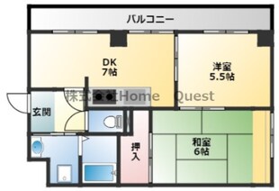 エスポールシバタの物件間取画像